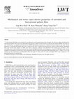 Research paper thumbnail of Mechanical and water vapor barrier properties of extruded and heat-pressed gelatin films