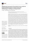 Research paper thumbnail of Mapping and Assessment of Ecosystems Services under the Proposed MAES European Common Framework: Methodological Challenges and Opportunities