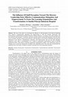 Research paper thumbnail of The Influence Of Staff Perception Toward The Director Leadership Style, Effective Communication, Delegation And Empowerment To Form The Learning Organization And Transformation At Imelda Pekerja Indonesia Hospital