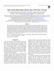 Research paper thumbnail of Solar System Observations with the James Webb Space Telescope