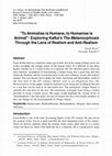 Research paper thumbnail of "To Animalise is Humane, to Humanise is Animal": Exploring Kafka's The Metamorphosis Through the Lens of Realism and Anti-Realism