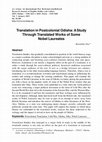 Research paper thumbnail of Translation in Postcolonial Odisha: A Study Through Translated Works of Some Nobel Laureates