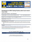 Research paper thumbnail of Development of HRM Training Practice under Saudi Arabia’s Vision 2030