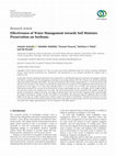 Research paper thumbnail of Effectiveness of Water Management towards Soil Moisture Preservation on Soybeans