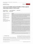 Research paper thumbnail of Land use and mobility during the Neolithic in Wales explored using isotope analysis of tooth enamel