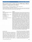 Research paper thumbnail of EEG spectral power in phasic and tonic REM sleep: different patterns in young adults and children