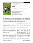 Research paper thumbnail of Building the capability to manage tourism as support for the Aichi Target