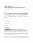 Research paper thumbnail of Late Quaternary sea-level history and the antiquity of mammoths (Mammuthus exilis and Mammuthus columbi), Channel Islands National Park, California, USA