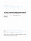 Research paper thumbnail of Little Islands Recording Global Events: Late Quaternary Sea Level History and Paleozoogeography of Santa Barbara and Anacapa Islands, Channel Islands National Park, California