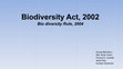 Research paper thumbnail of Biological Diversity Rules