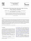 Research paper thumbnail of Measurement of the femoral neck anteversion angle in the dog using computed tomography