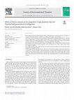 Research paper thumbnail of Effects of electro-osmosis on the properties of high plasticity clay soil: Chemical and geotechnical investigations