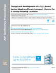 Research paper thumbnail of Design and development of a MgB2-based sector dipole and beam transport channel for a strong-focusing cyclotron