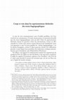 Research paper thumbnail of Corps et voix dans les représentations théâtrales des textes hagiographiques