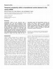 Research paper thumbnail of Temporal complexity within a translational control element in the nanos mRNA