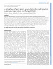 Research paper thumbnail of A late phase of germ plasm accumulation during Drosophila oogenesis requires lost and rumpelstiltskin