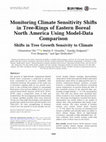 Research paper thumbnail of Monitoring Climate Sensitivity Shifts in Tree-Rings of Eastern Boreal North America Using Model-Data Comparison