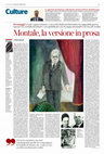 Research paper thumbnail of Montale, la versione in prosa