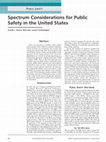 Research paper thumbnail of Spectrum considerations for public safety in the United States