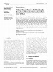 Research paper thumbnail of Artificial Neural Network for Modeling the Extraction of Aromatic Hydrocarbons from Lube Oil Cuts