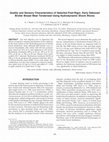 Research paper thumbnail of Quality and sensory characteristics of selected post-rigor, early deboned broiler breast meat tenderized using hydrodynamic shock waves