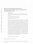 Research paper thumbnail of Electron beam-plasma interaction and electron-acoustic solitary waves in a plasma with suprathermal electrons