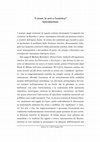 Research paper thumbnail of Introduzione alla sezione “I sensi, le arti e l’estetica”