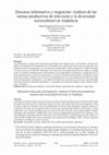 Research paper thumbnail of Discurso informativo y migración. Análisis de las rutinas productivas de televisión y la diversidad sociocultural en Andalucía