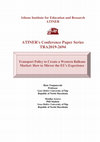 Research paper thumbnail of Transport Policy to create a Western Balkans market: How to mirror the EU's experience