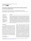 Research paper thumbnail of Antioxidant, antimicrobial activities of flavonoids glycoside from Leucaena leucocephala leaves