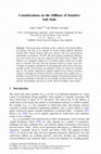 Research paper thumbnail of Considerations on the Stiffness of Sensitive Soft Soils