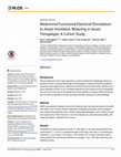 Research paper thumbnail of Abdominal Functional Electrical Stimulation to Assist Ventilator Weaning in Acute Tetraplegia: A Cohort Study