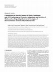 Research paper thumbnail of Considering the Specific Impact of Harsh Conditions and Oil Weathering on Diversity, Adaptation, and Activity of Hydrocarbon-Degrading Bacteria in Strategies of Bioremediation of Harsh Oily-Polluted Soils