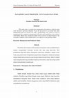 Research paper thumbnail of Manajemen Zakat Produktif : Suatu Kajian Dan Teori