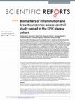 Research paper thumbnail of Biomarkers of inflammation and breast cancer risk: a case-control study nested in the EPIC-Varese cohort