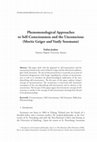 Research paper thumbnail of Phenomenological Approaches to Self-Consciousness and the Unconscious (Moritz Geiger and Vasily Sesemann