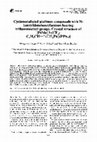 Research paper thumbnail of Cyclometallated platinum compounds with N-benzylidenebenzylamines bearing trifluoromethyl groups. Crystal structure of [PtMe?3-(CF3) C6H3CH==NCH2Ph?(PPh3)]