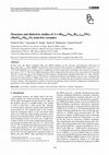 Research paper thumbnail of Structure and dielectric studies of (1-x)Ba0.06(Na0.5Bi0.5)0.94TiO3- xBa(Fe0.5Nb0.5)O3 lead-free ceramics