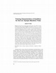 Research paper thumbnail of Training characteristics of qualifiers for the U.S. Olympic Marathon Trials