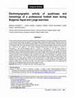 Research paper thumbnail of Electromyographic activity of quadriceps and hamstrings of a professional football team during Bulgarian Squat and Lunge exercises