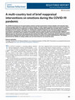 Research paper thumbnail of A multi-country test of brief reappraisal interventions on emotions during the COVID-19 pandemic