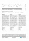 Research paper thumbnail of [Preliminary study about qualify of life of physicians and nurses working in pediatric and neonatal intensive care units]