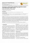 Research paper thumbnail of A Survey on Various Task Scheduling Algorithms Toward Load Balancing in Public Cloud