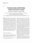 Research paper thumbnail of Reconstructive Surgery of Inguinal Defects: A Systematic Literature Review of Surgical Etiology and Reconstructive Technique