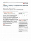 Research paper thumbnail of Fine tuning of cytosolic Ca2+ oscillations