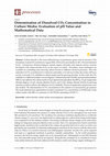 Research paper thumbnail of Determination of Dissolved CO2 Concentration in Culture Media: Evaluation of pH Value and Mathematical Data