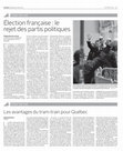 Research paper thumbnail of Élection française: le rejet des partis politiques