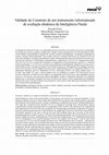 Research paper thumbnail of Validade de Construto de um instrumento informatizado de avaliação dinâmica da Inteligência Fluida