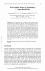 Research paper thumbnail of Web-Academic Impact on Terminology: A Corpus-Based Study