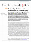 Research paper thumbnail of Self-healing effects in a semi-ordered liquid for stable electronic conversion of high-energy radiation